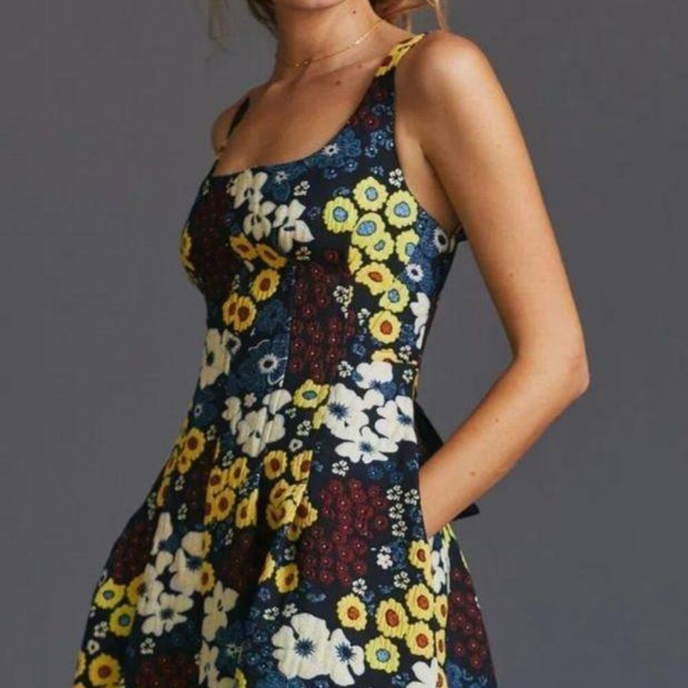 Anthropologie Maeve Marigold Midi Dress Size 4